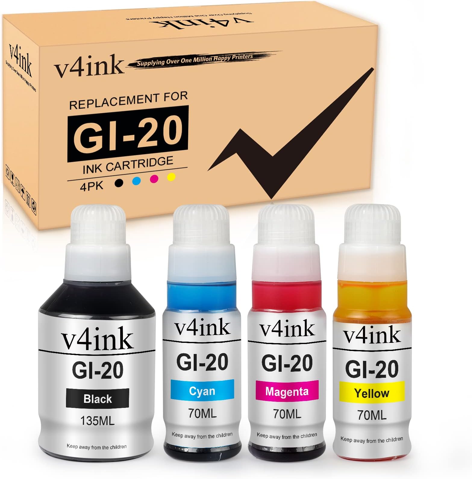 Compatible GI26 GI26 Ink Replacement for Canon GI26C GI