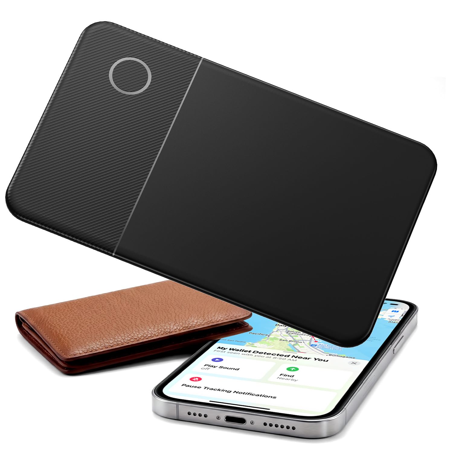 Ultra-Slim Wallet Tracker Card, Works with Apple Find My & Android Find Hub, Rechargeable Smart Tracking Card for Wallet, Luggage, Passport, Keys, Travel & Everyday Use-image-40