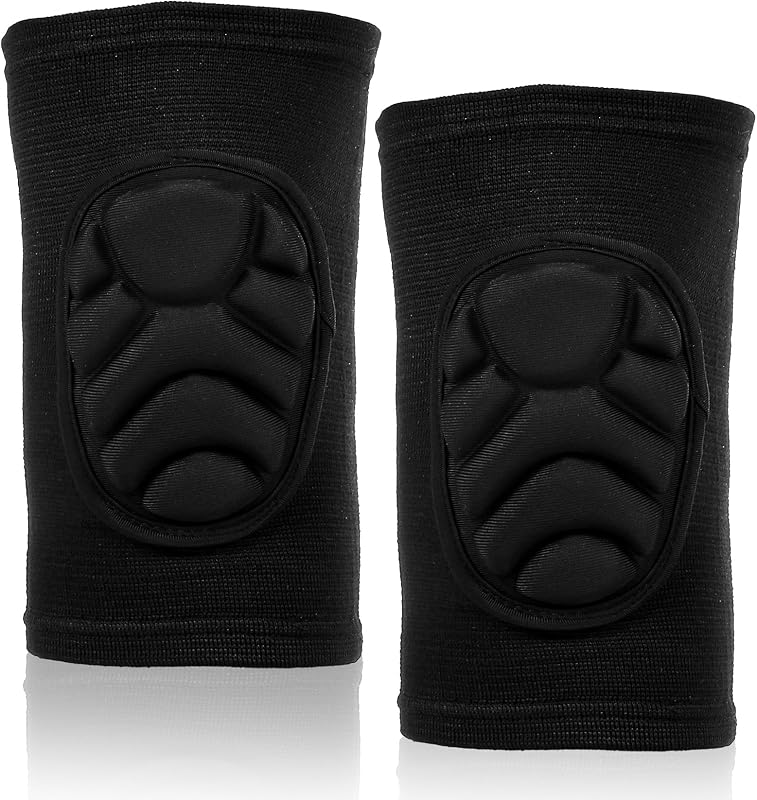 2 Pcs Tandem Elbow Pads Volleyball, Elbow Guards Padded Elbow Pads for Men | Wrestling Elbow Pads for Skateboarding Biking Cycling, Breathable Protective Gear for Youth Adults (Black)