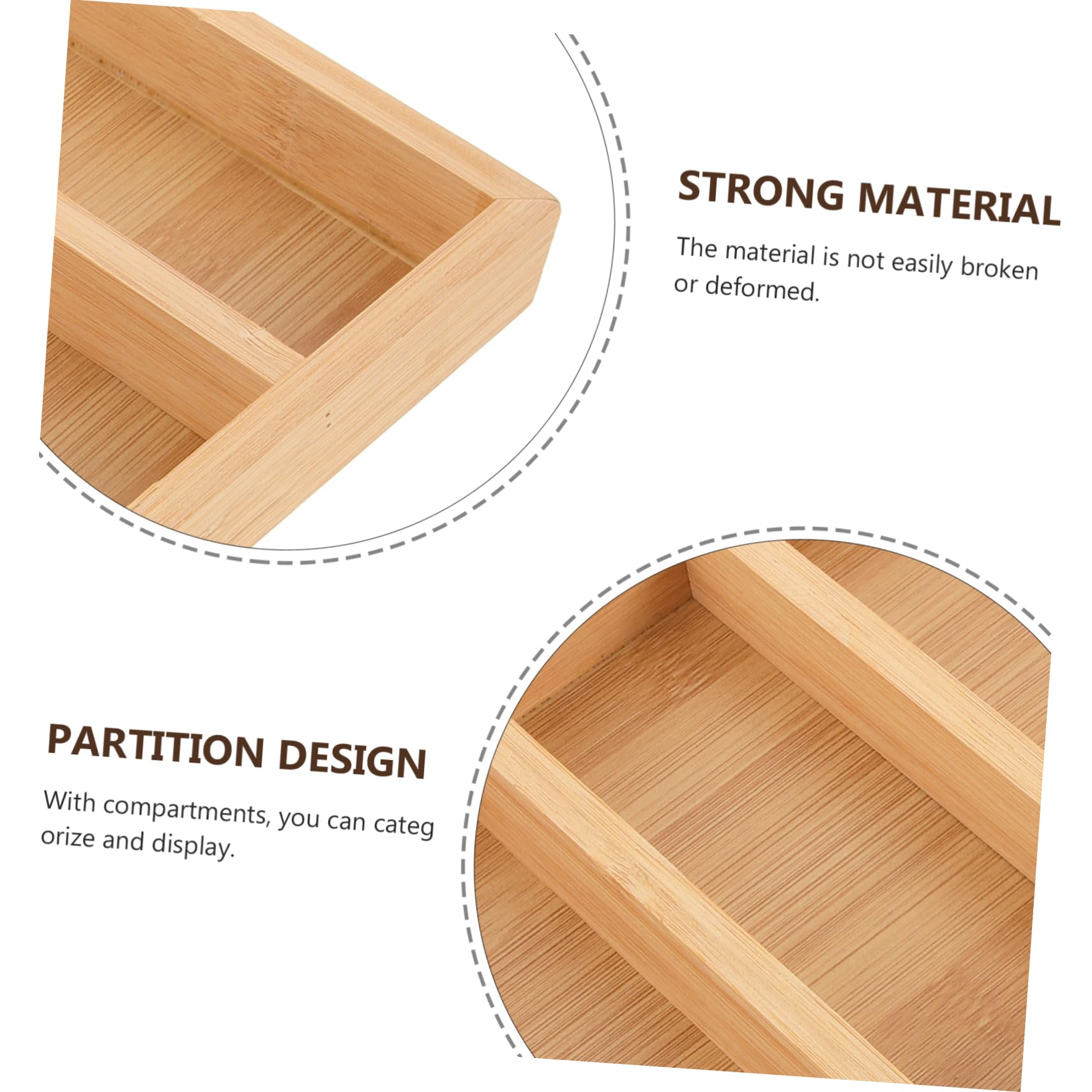 Organizzatore Occhiali da Vista 2 Pezzi in Legno 5 Scomparti