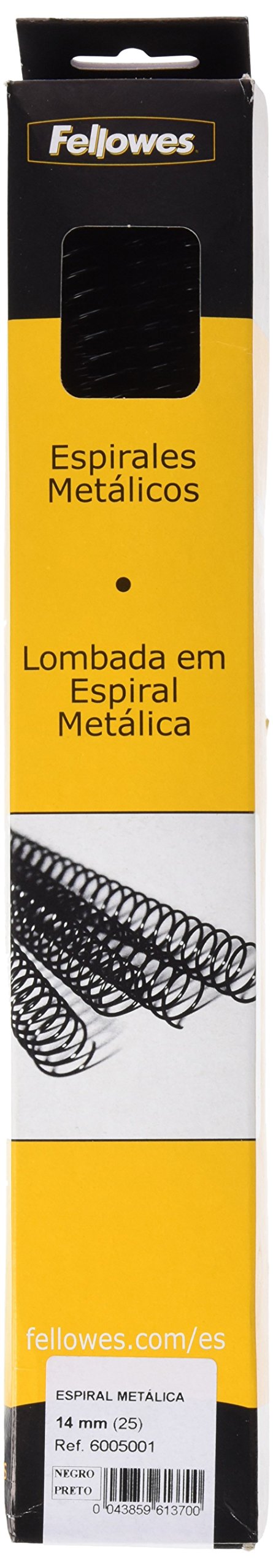 Spirali Metalliche Fellowes Per Rilegatura | Passo 5:1, 16mm Nero | Confezione Da 25 Pezzi - Foto 8