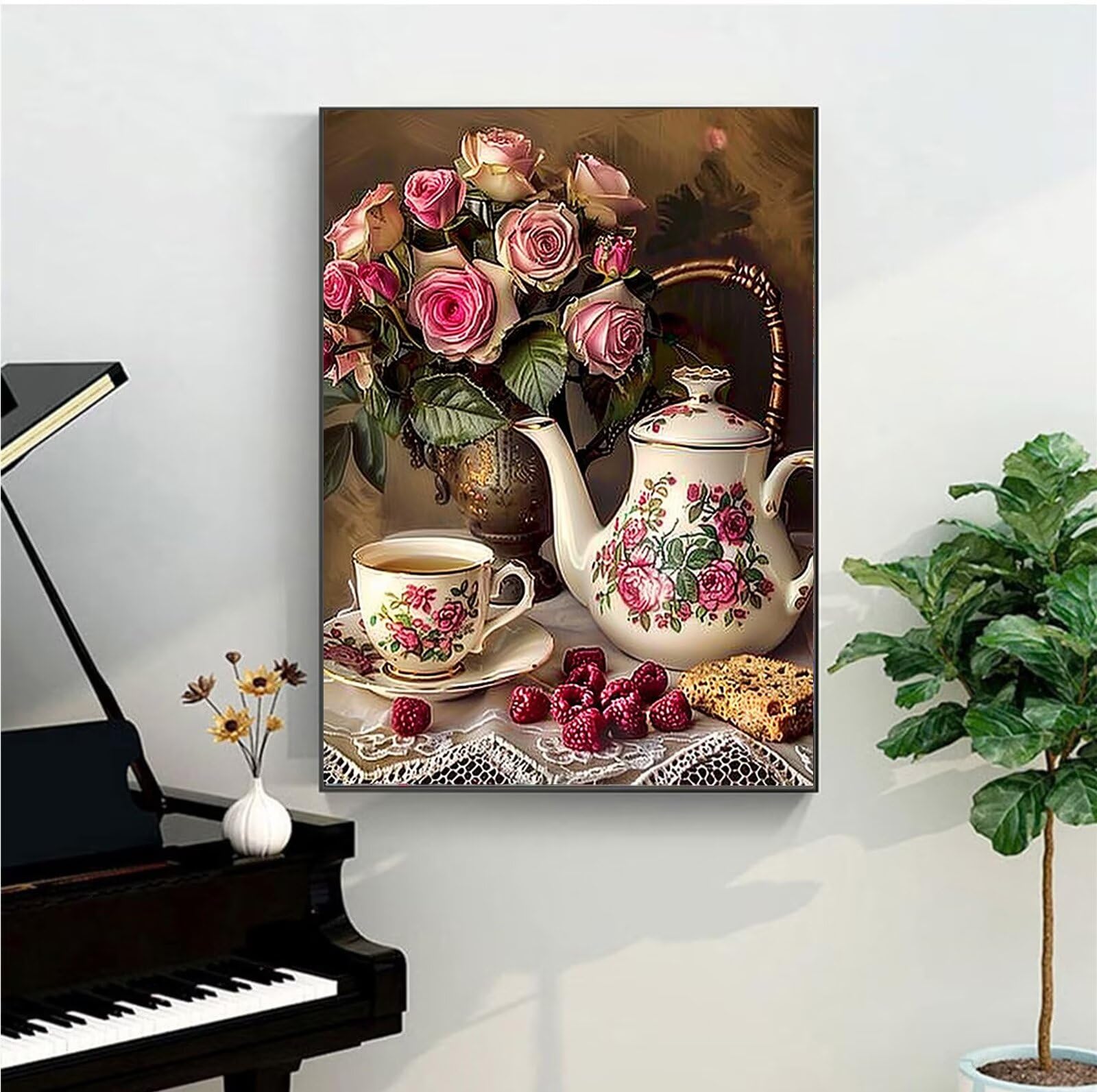 Dipingere Con I Numeri - Paint By Numbers Primavera Parigina, 50x65cm, Kit Fai Da Te Per Adulti - 2