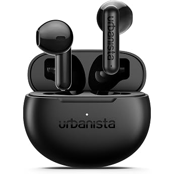 Urbanista Wireless Bluetooth Headphones In Ear, True Wireless InEar and Multipoint Connection, 25 Hours Playtime, Wireless Ea