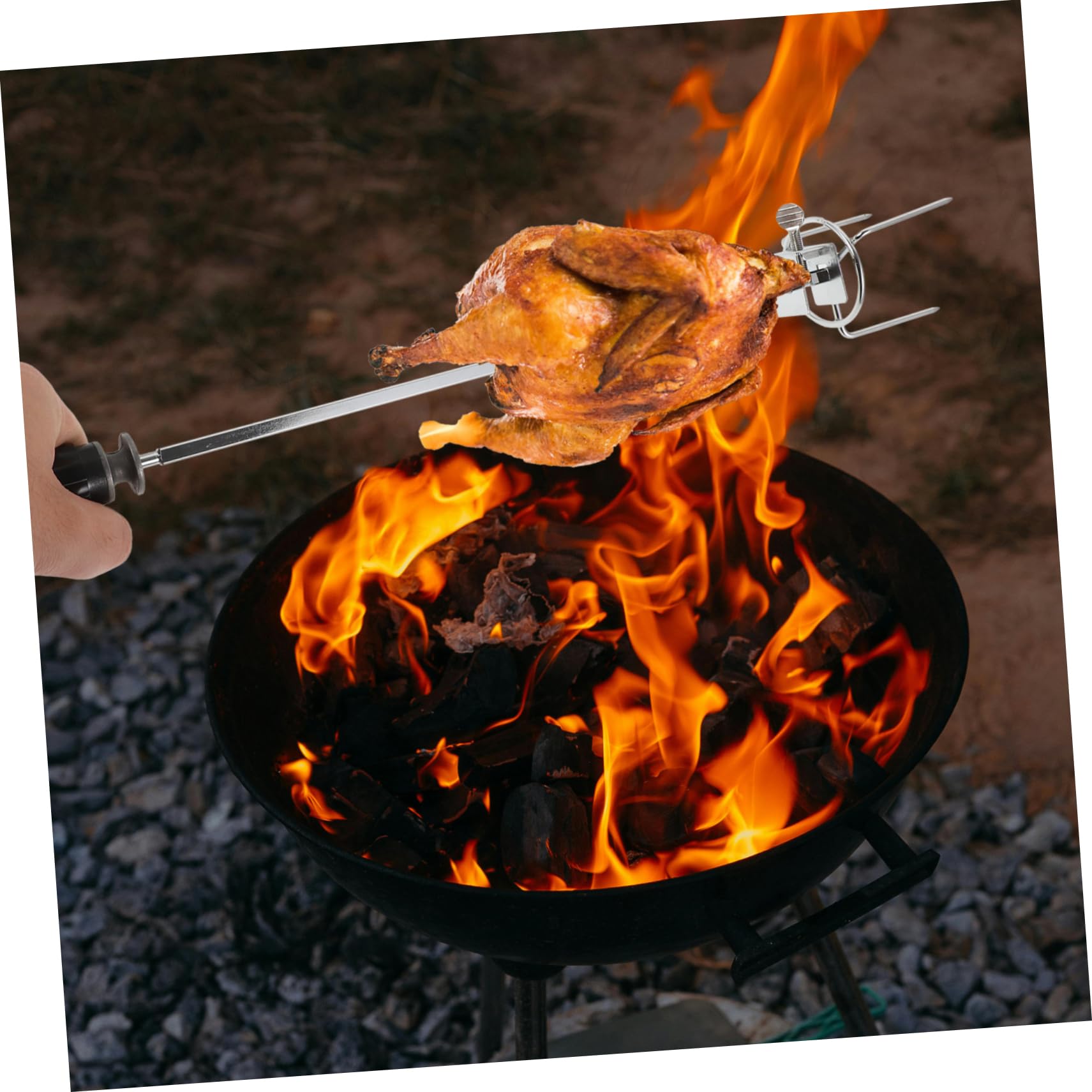VANZACK 2sets Forchette Bbq Inossidabile Per Arrosti e Accessorio Per Grigliate All Per e Friggitrici Ad