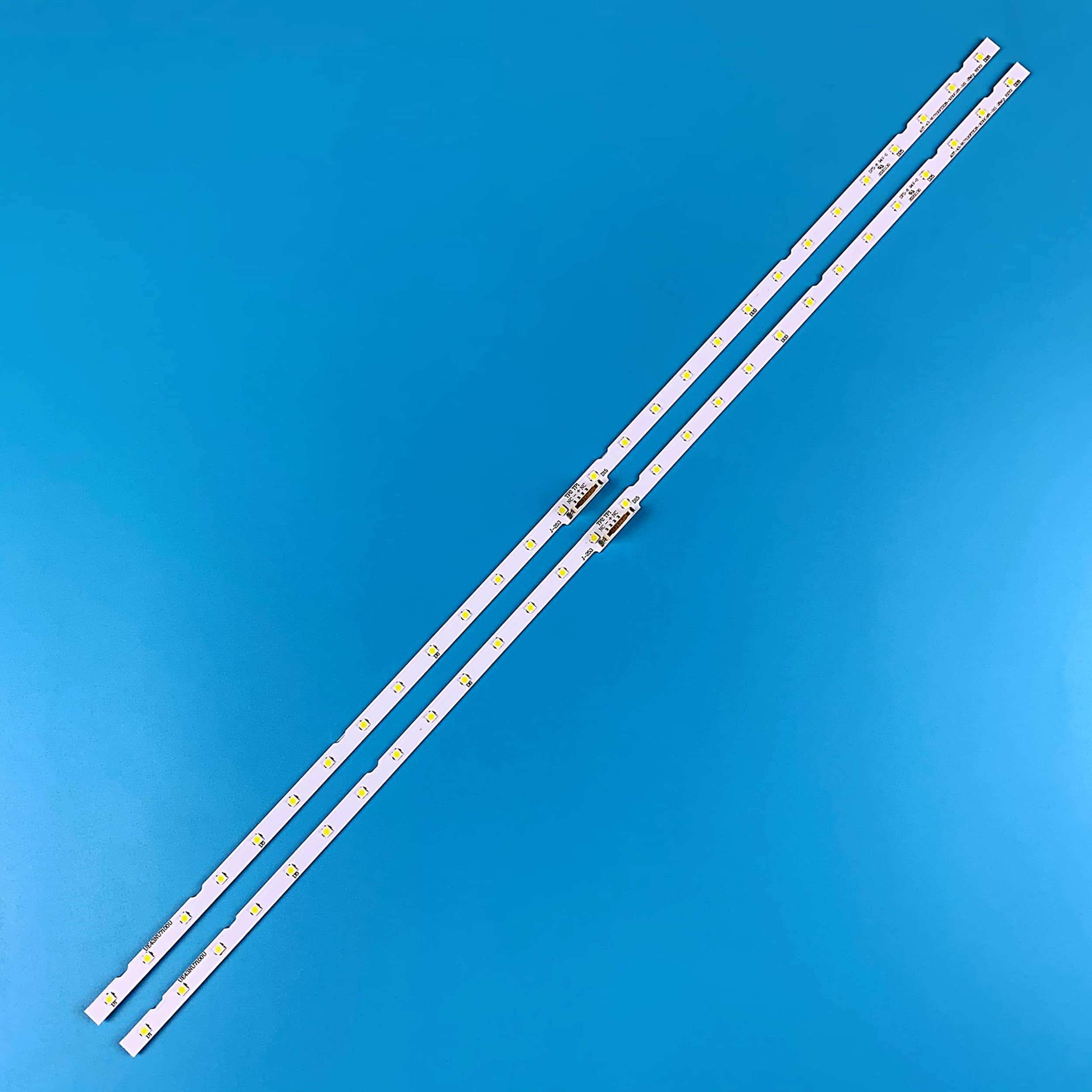 PANMILED 2 Pieces LED Backlight Strips for Samsung 43'' TV 43NU6900 UN43NU6900FXZA UN43NU6900BXZA UN43NU6950BXZA UN43NU7100FXZA UE43NU7120U AOT_43_NU7100F BN96-45954A