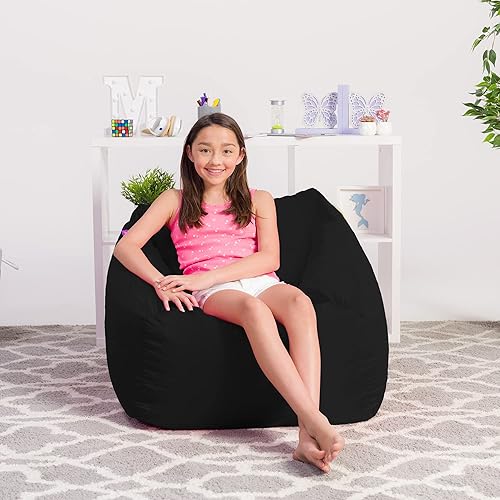 Miniatura 122 de Posh Creations Puf estructurado cómodo para jugar, leer y ver la televisión, Malibu Lounge, tela de lona para colorear, criaturas Criaturas de tela