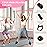 Bbtops Pilates Bar Kit with Resistance Bands,Pilates Flexbands Kit Exercise Fitness Equipment for Women & Men Home Gym Yoga,Multifunctional Pilates Bar Full Body Workout Equipment Pink