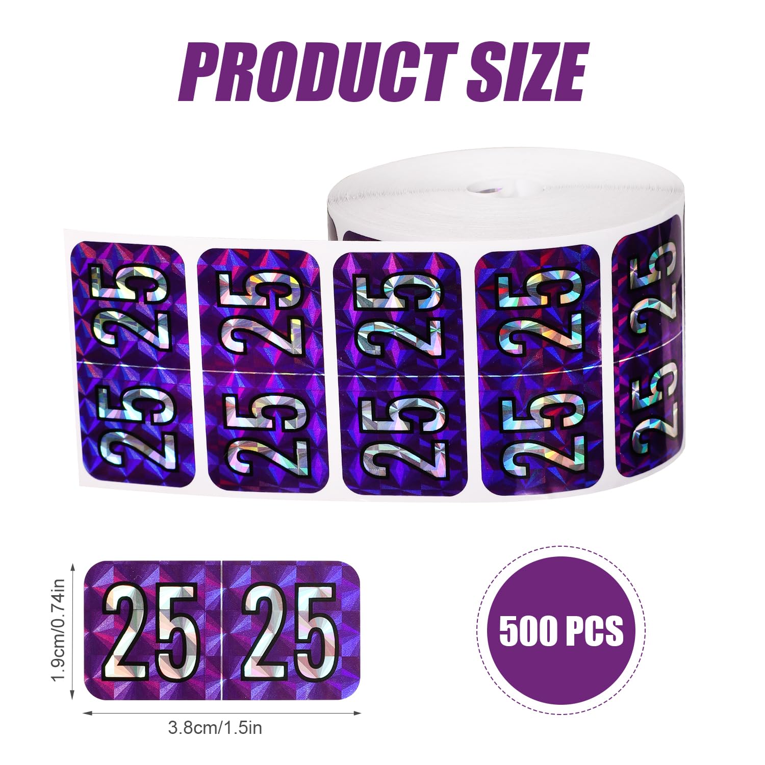 File Labels 500pc 2025 Year Stickers - Color-Coded File Folder Labels ...