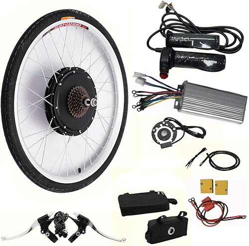 Miniatura 2 de Kit de motor eléctrico de bicicleta de 26 pulgadas, kit de conversión de bicicleta eléctrica, kit de motor de cubo de bicicleta eléctrica con