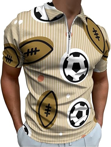 Rugby Basketball and Football Mens Polo Shirt Casual Short Sleeve T Shirt Slim Fit Golf Polo Shirts