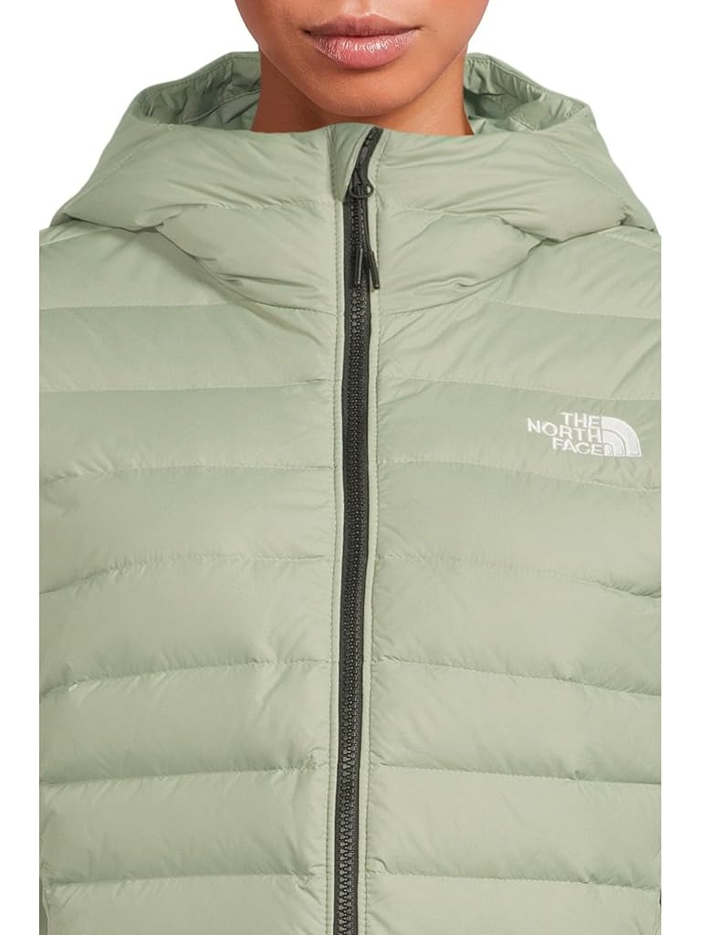Green The North Face Classic Down Hooded Jacket
