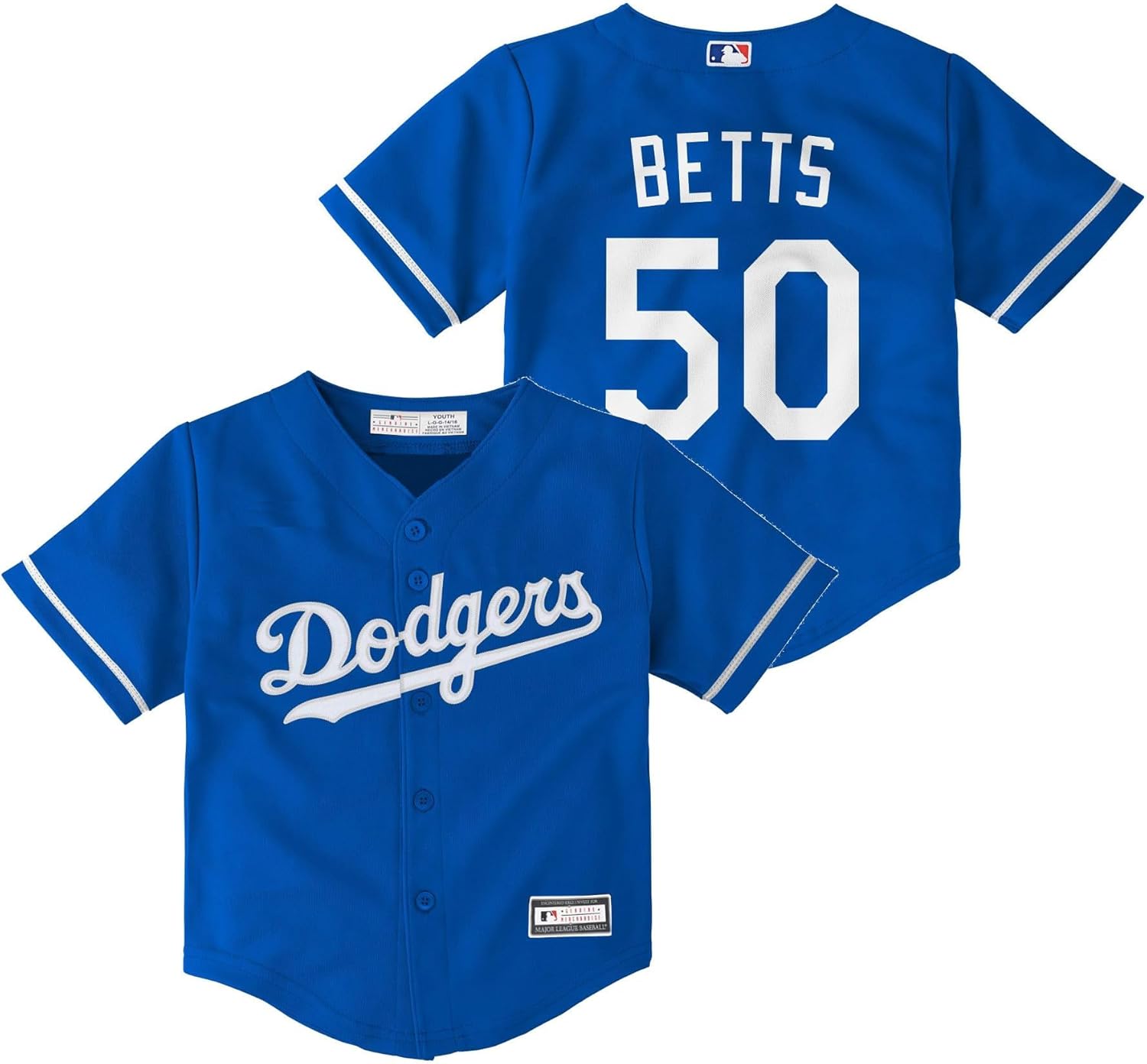 Outerstuff Mookie Betts Los Angeles Dodgers MLB Toddler 2-4 Blue Alternate Player Jersey