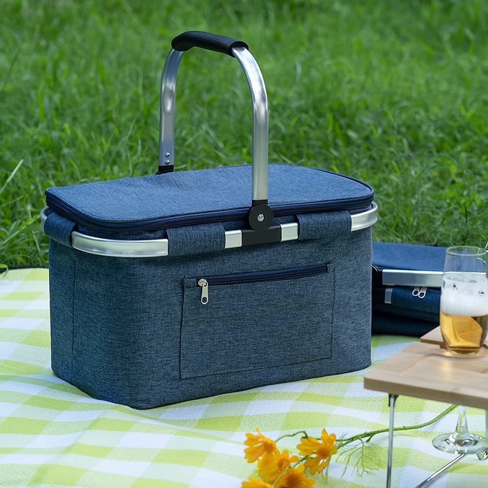 Clefairy 32L Cooler Bag Insulated Picnic Basket Isothermal Lunch Bag Shopping Baskets Cooler Box for Pinic Camping Hiking Beach Day Trip (B0B59RZKW8) Amazon Price History, Amazon Price Tracker