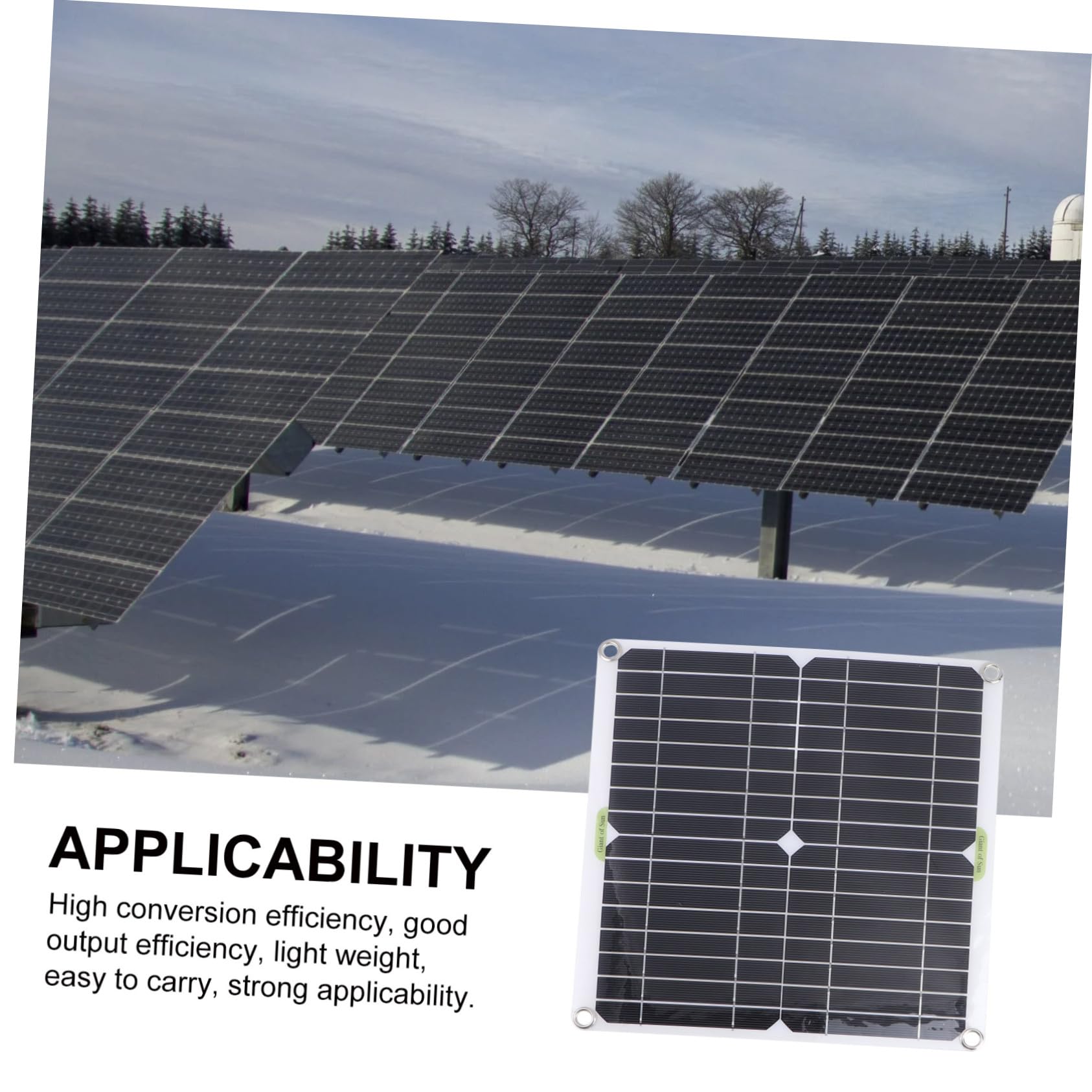 Pannello Solare Monocristallino 200w 12v, Kit Nero