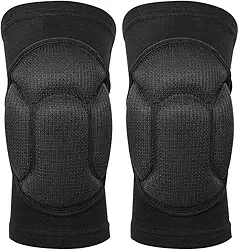 Joelheiras Com Esponja Grossa Antiderrapante, Joelheiras Protetoras, Joelheiras para Evitar Colisões, Joelheiras Femininas Masculinas, para Vôlei, Basquete, Ioga Preto