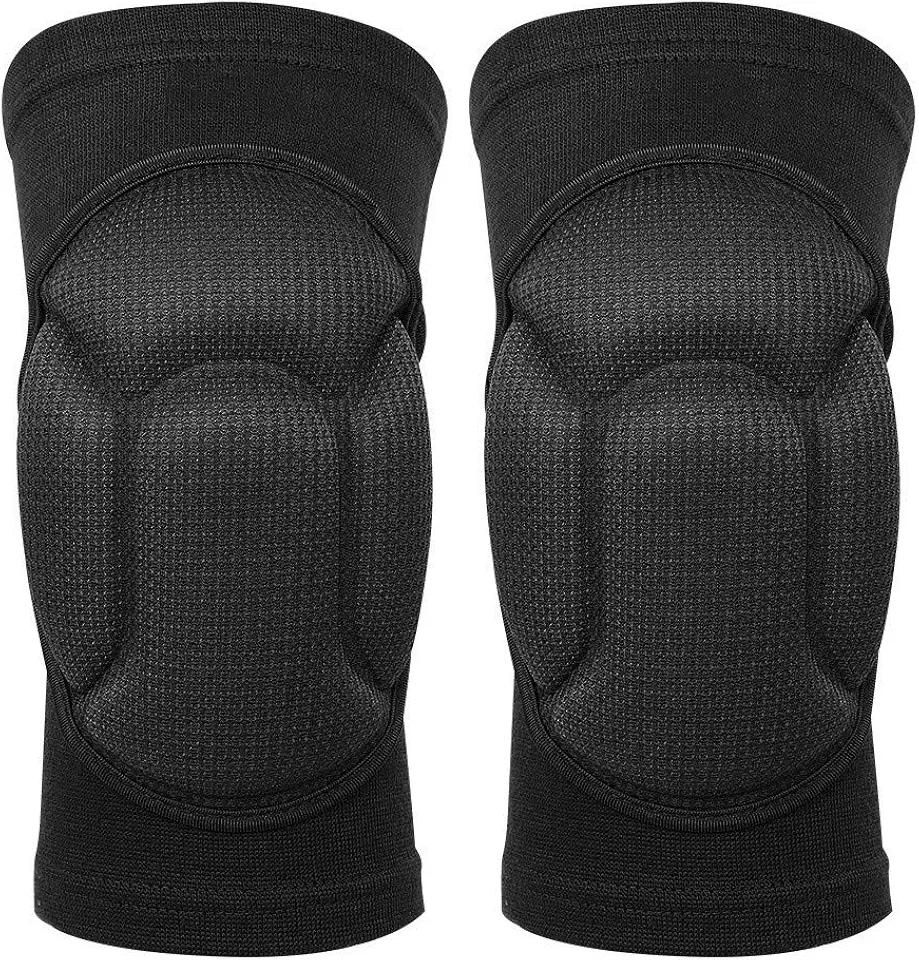 Joelheiras Com Esponja Grossa Antiderrapante, Joelheiras Protetoras, Joelheiras para Evitar Colisões, Joelheiras Femininas Masculinas, para Vôlei, Basquete, Ioga Preto