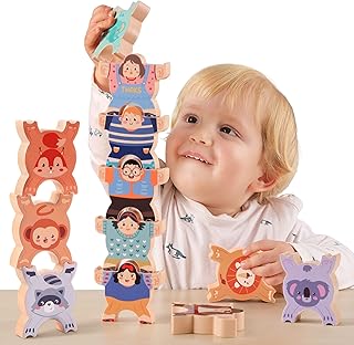TUMAMA Hercule Animali Blocchi Di Impilabile Legno