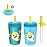 Zak Designs Baby Shark Kelso Tumbler Set, Leak-Proof Screw-On Lid with Straw, Bundle for Kids Includes Plastic and Stainless Steel Cups with Bonus Sipper (3pc Set, Non-BPA)