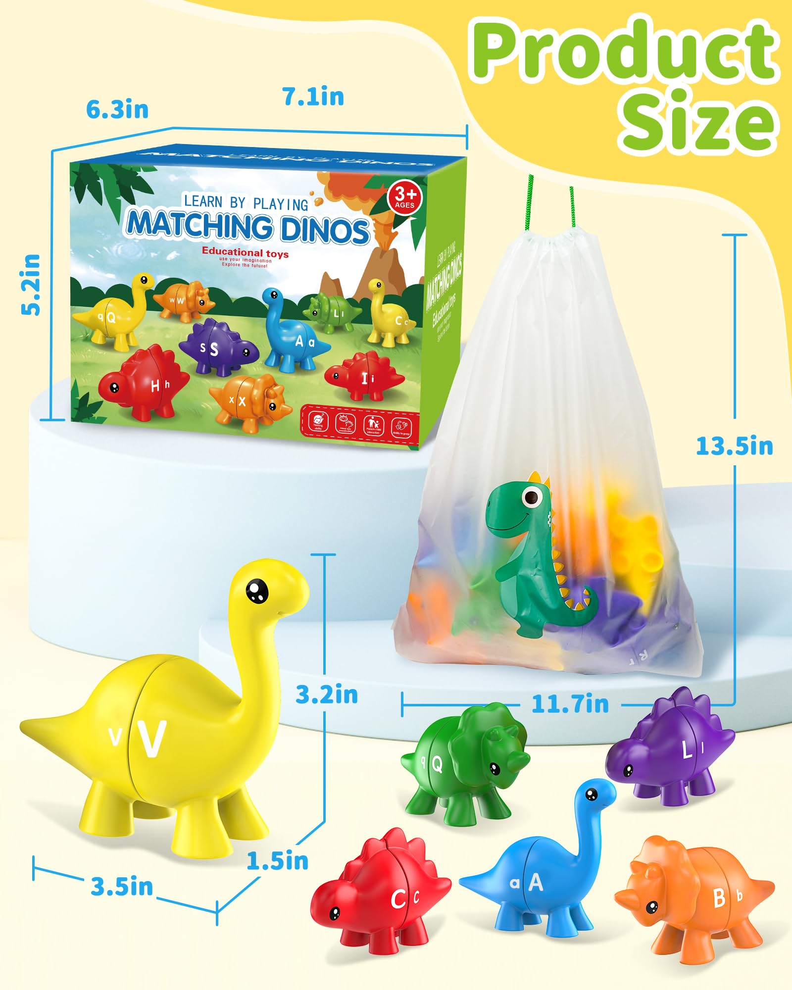 Dinosaur Alphabet Toys for Kids - Learn ABC! -6