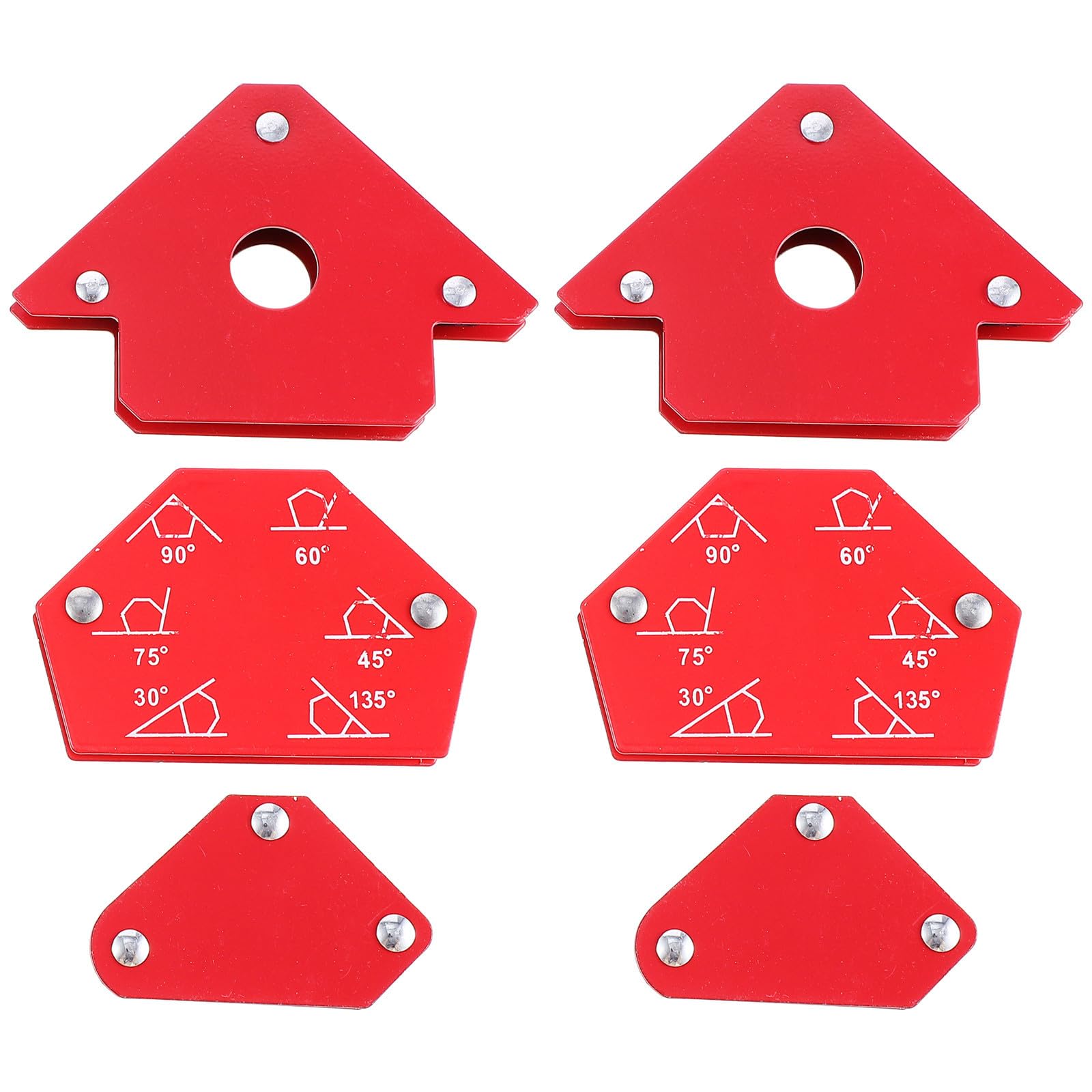 6 Pezzi Supporto Magnetico per Saldatura a Freccia, Angoli Precisi