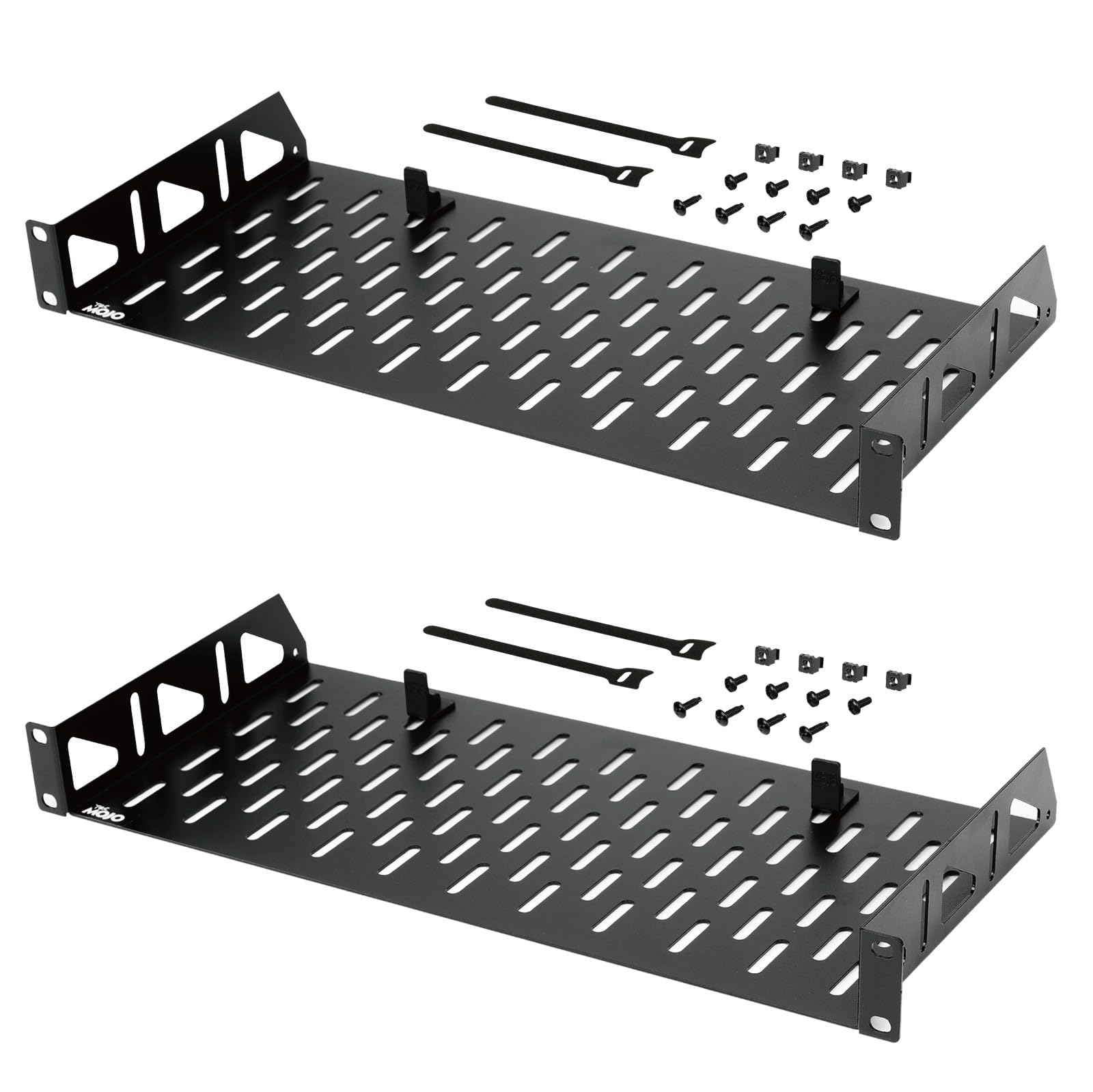 Tecmojo 1U 8 Inch Deep 2-Pack