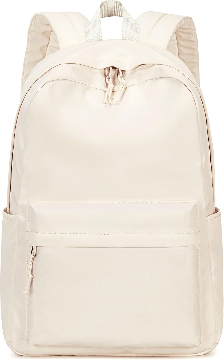 Bluboon School Backpack for Teen Girls Women Laptop Backpack College Bookbags Middle School Travel Work Commuter Back Pack(Solid Beige) - Image 7