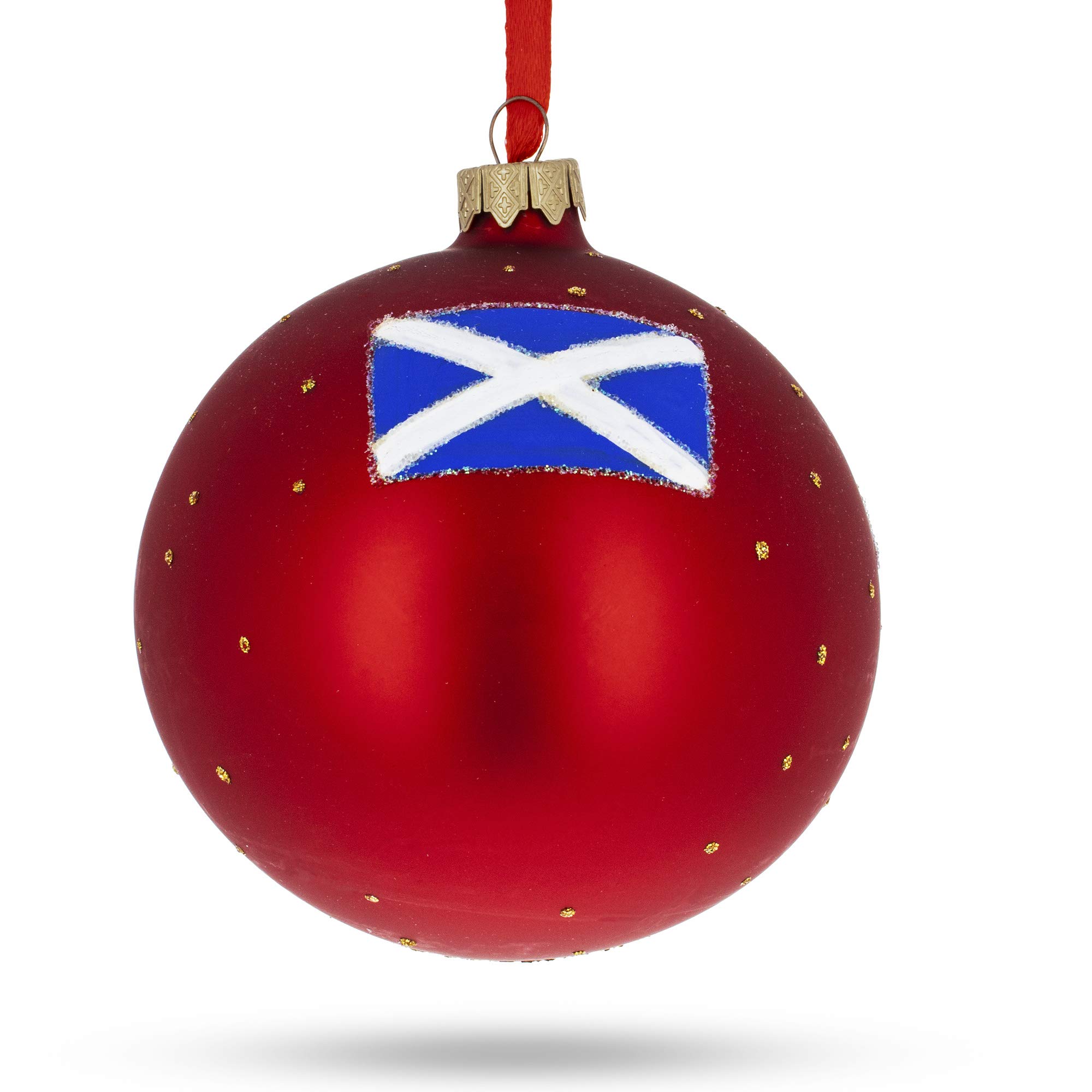 Bola de Navidad de Vidrio de Castillo de Edimburgo, Escocia 4 Pulgadas