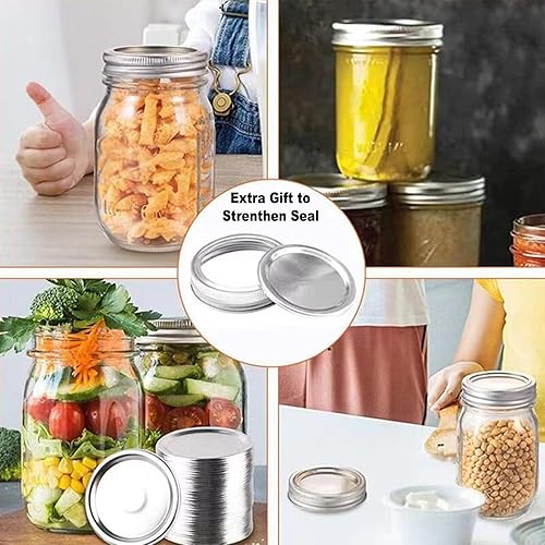 Miniatura 5 de Sellador al vacío para tarro Mason, kit de sellado al vacío inalámbrico eléctrico 6-1, inflado de aire para tarro Mason de boca ancha y regular para