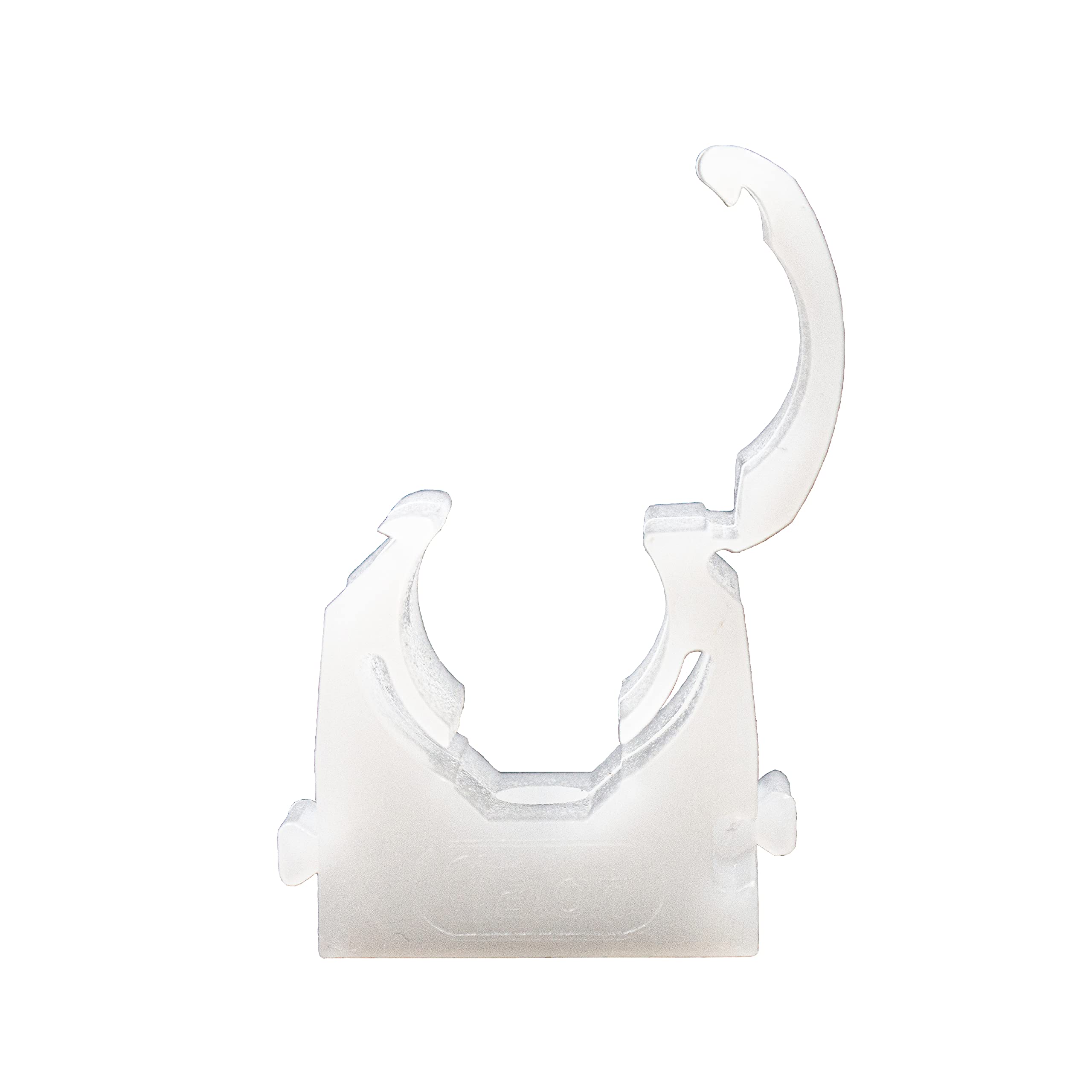 Talon Natural - 16Mm Single Hinged Pipe Clip X100 - 360° Fixing For Pipework - Uv Stabilized - Up To 85°C - Safe For Use On Plumbing, Gas And Air Conditioning Pipe