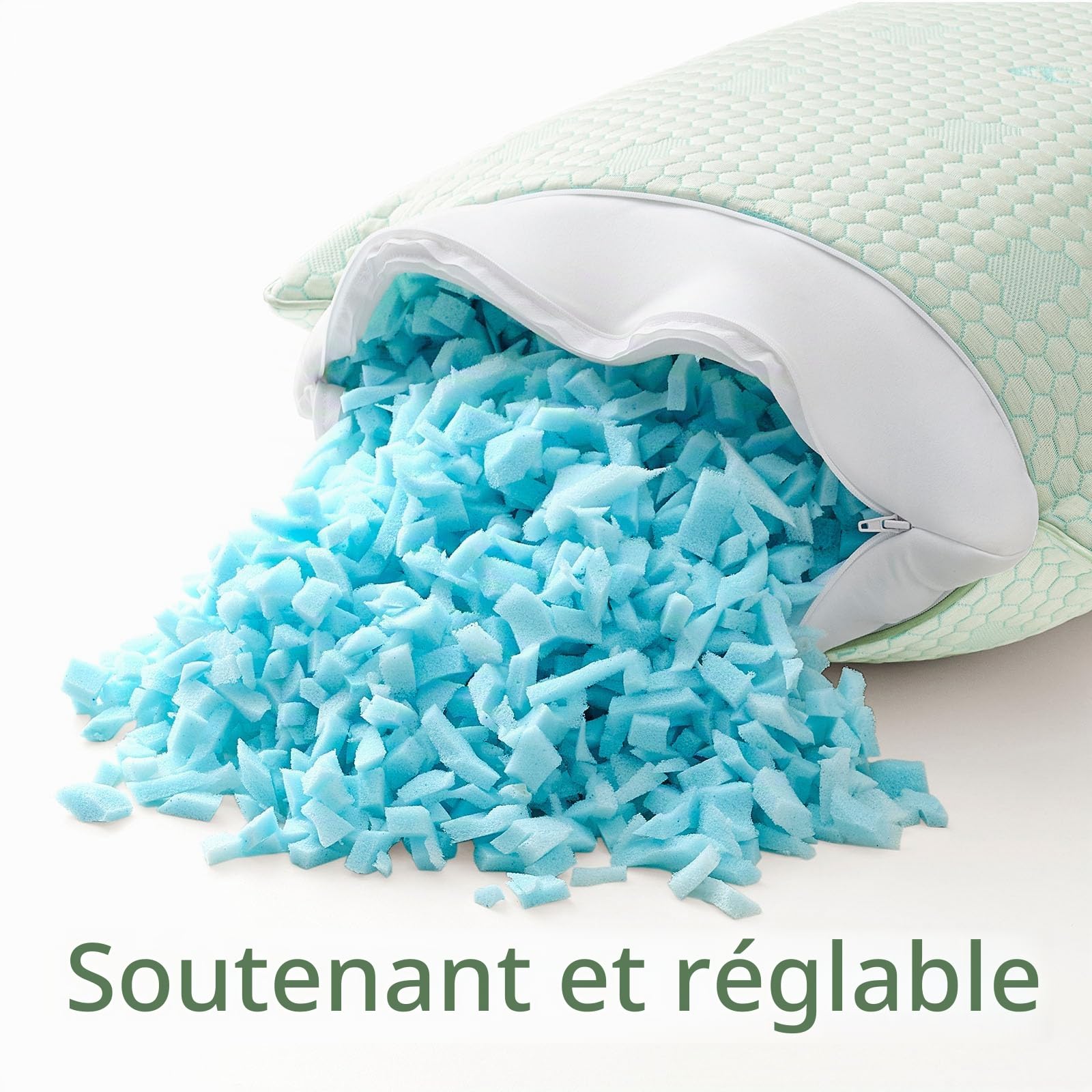 ACCURATEX Oreiller rafraîchissant mémoire de Forme Lot de 2, 40×60 cm