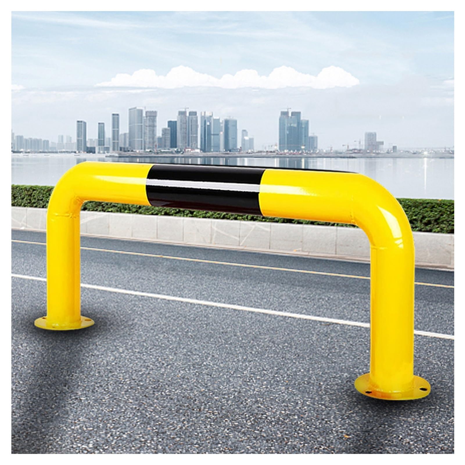 Garde-corps de stationnement en U et barrière anti-collision de garage de 800x300mm