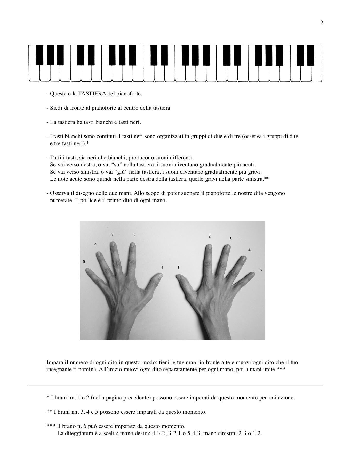 La gioia del primo anno di pianoforte