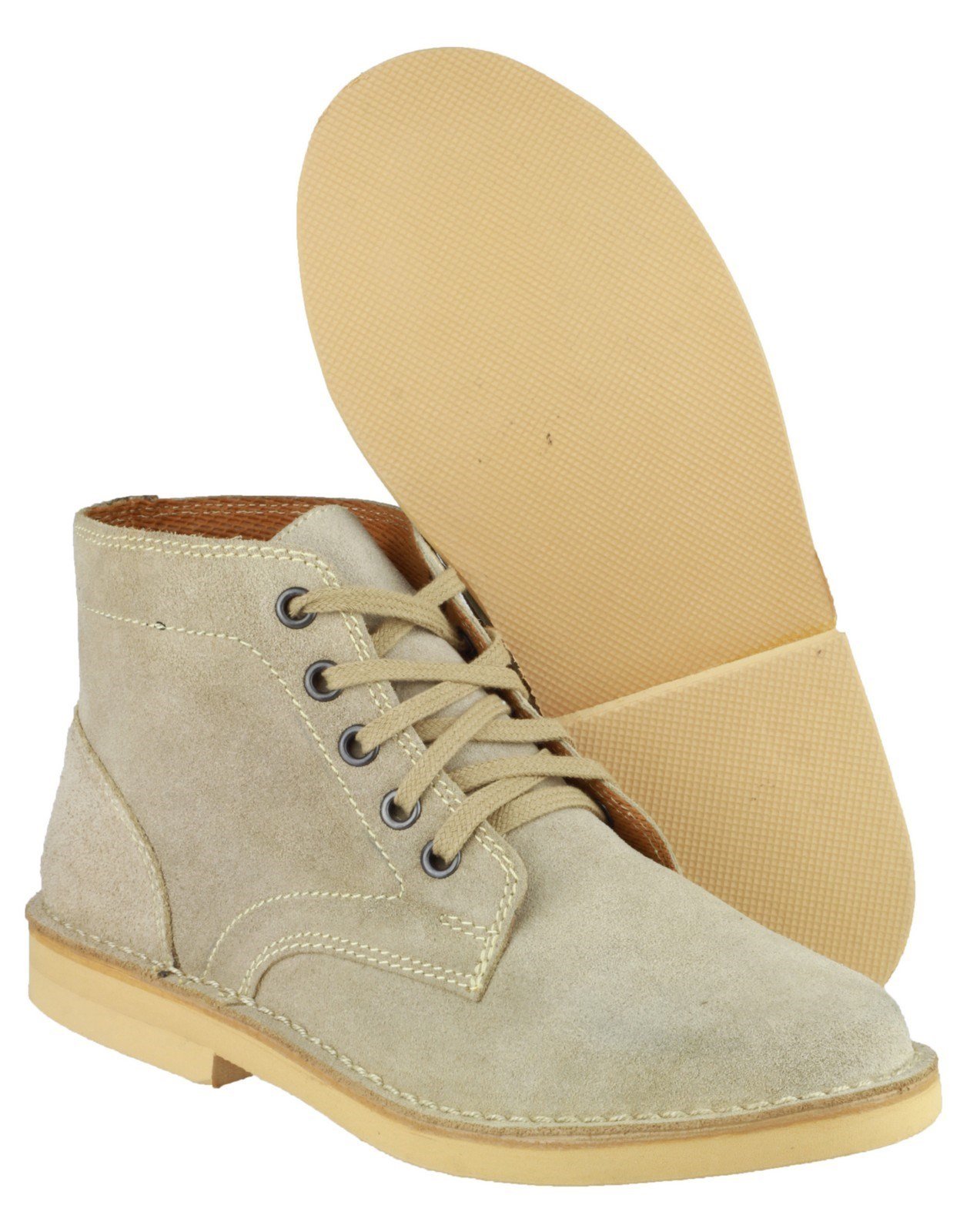 Amblers Męskie skórzane 87002 zamszowe botki sznurowane buty pustynne