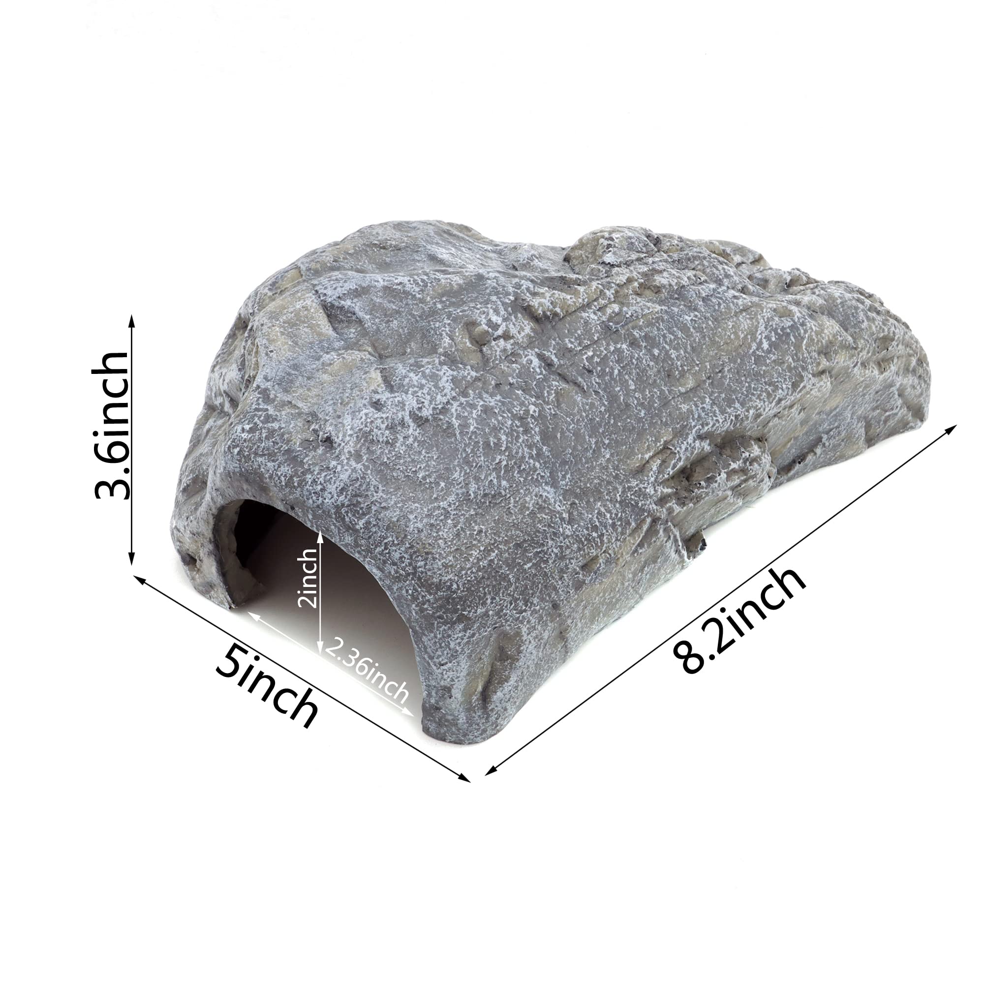 JIHAQUA Cachette pour reptile - Cachette pour terrarium - Décoration d'habitat (Style B)