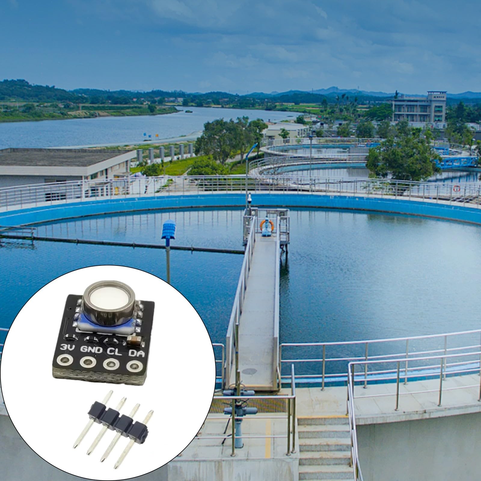 Modulo sensori Gas-Liquido a Pressione Digitale con compensazione della Temperatura Design Compatto Alimentatore 3V Trasduttore 01BA, 14BA con Ampio