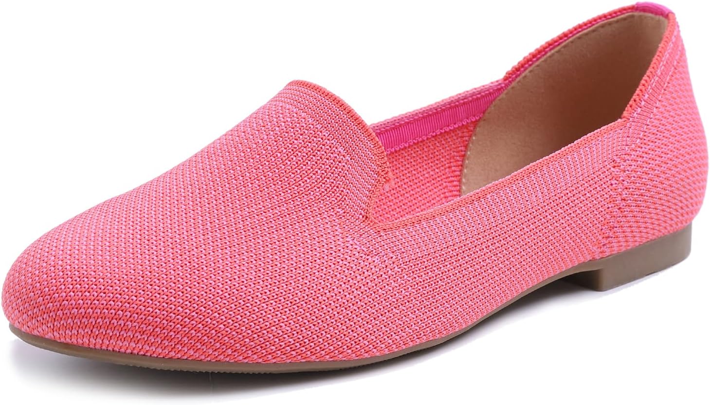 Coral Mixed Color Loafer Knit