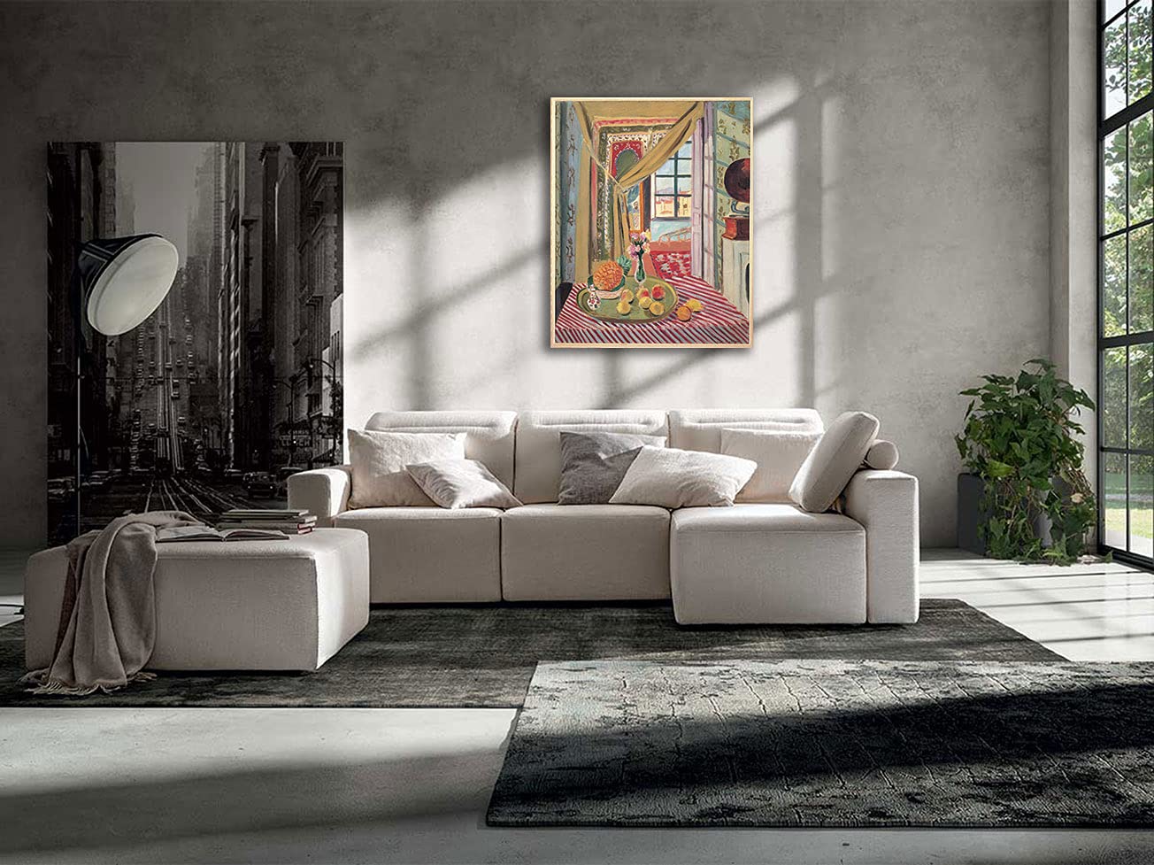 Quadro astratto: donna accanto all'acqua | Quadri moderni e stampe da parete