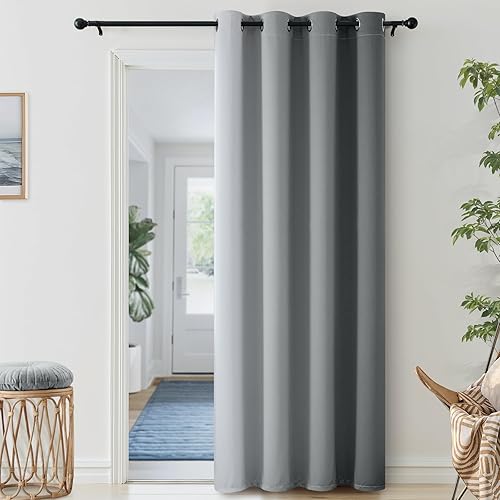 Miniatura 150 de SimpleHome Cortinas gruesas con aislamiento térmico y ojales, bloqueo de luz para oscurecer sala, dormitorio, 2 paneles, 52 x 72 pulgadas de largo,