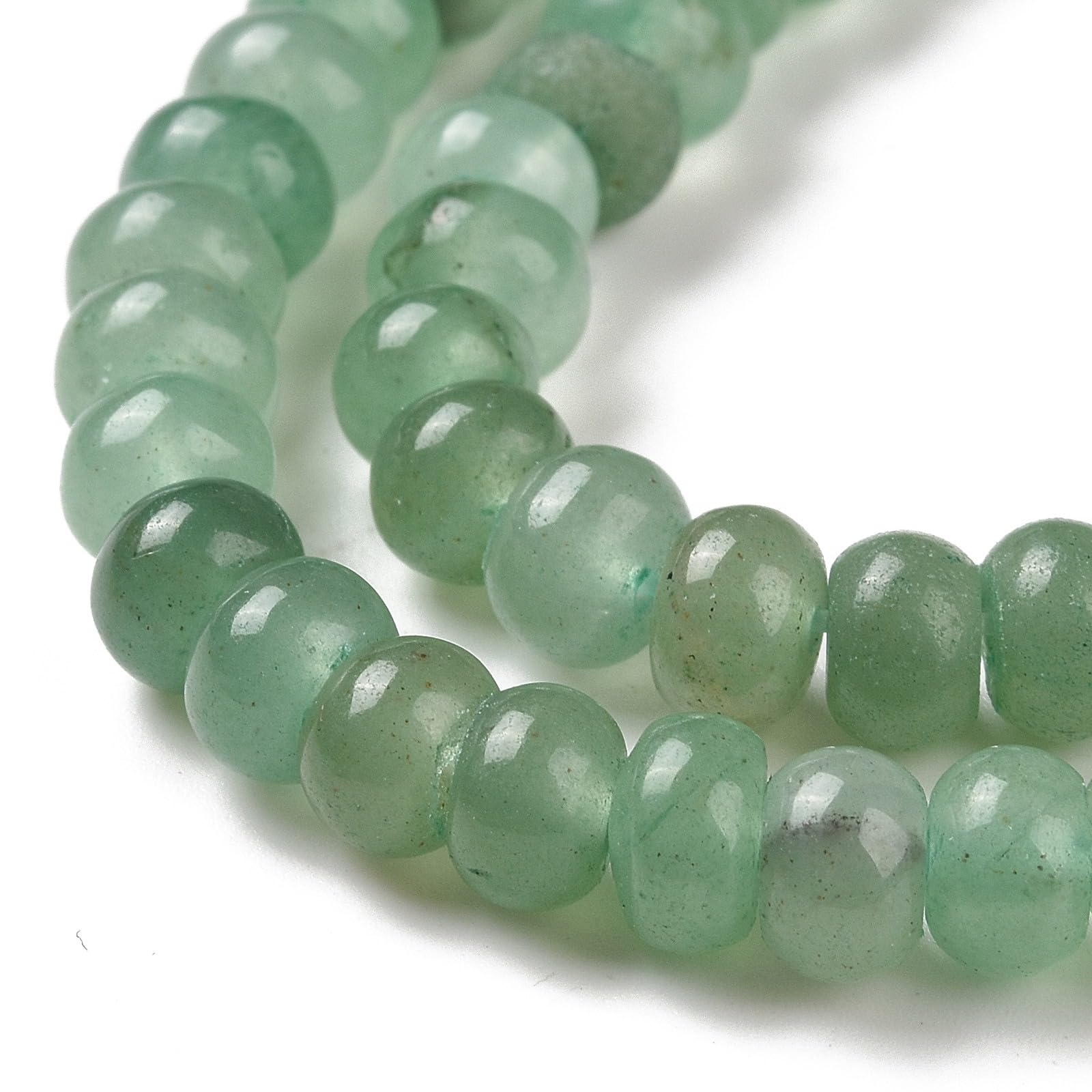 Aventurine verte naturelle lot de 5 fils de perles 6mm loisirs créatifs DIY