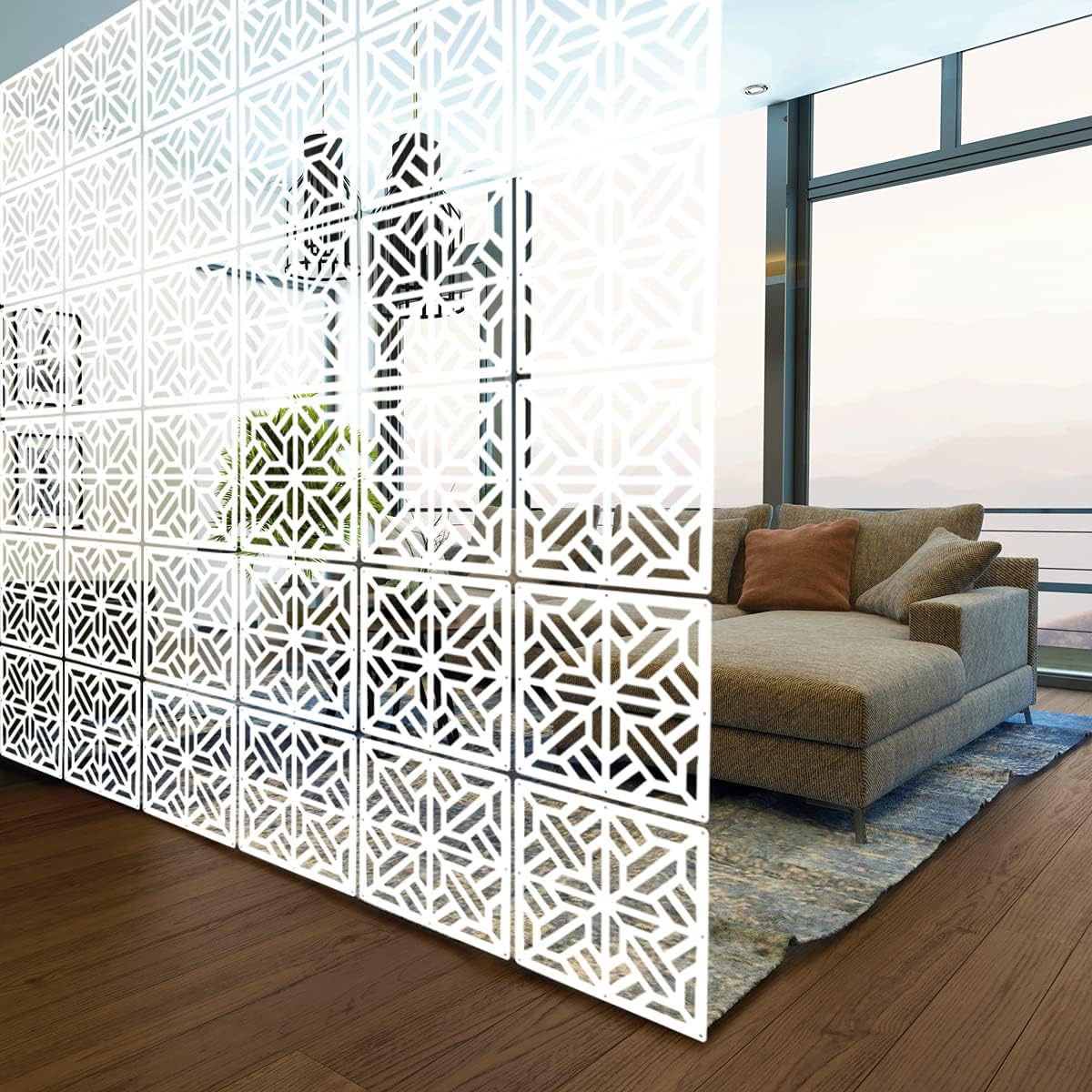 Lchen Hanging Room Divider Panel,Safety WoodPlastic Panel