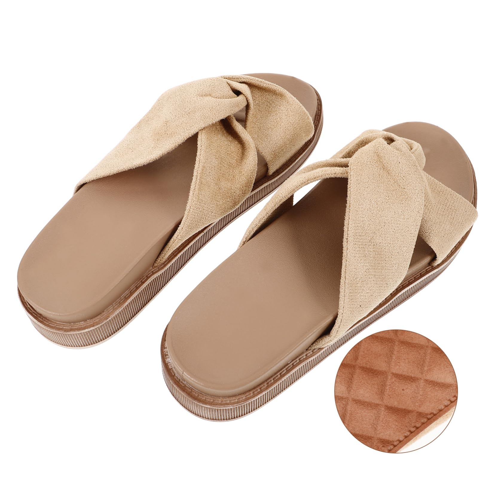 LIFKOME Sandalias Planas Zapatillas De Verano para Mujer Zapatillas De Mujer Sandalias De Mujer Zapatos De Playa De Verano para Exteriores Sandalias De Playa Antideslizantes Zapatos De