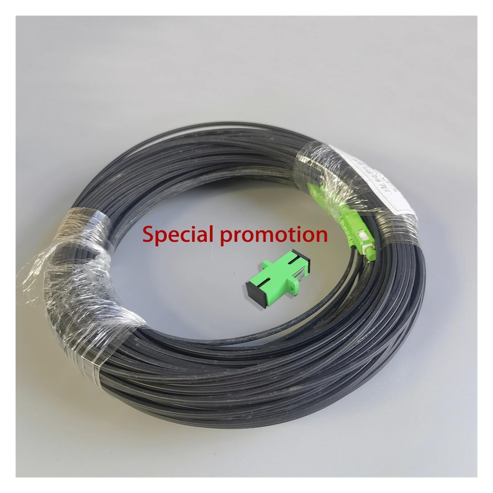 Câble de branchement fibre optique de 50 m - Cordon de brassage optique SC/APC vers SC/APC for FTTH - Rallonge fibre optique monomode