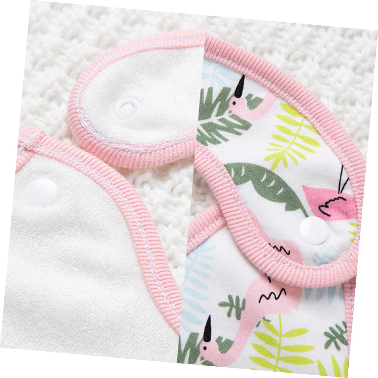 VICASKY 9 Piezas toalla de saliva baberos bebe babero bebe de algodón impermeable s infantiles s de bandana para s recién nacidos sencillo rosa