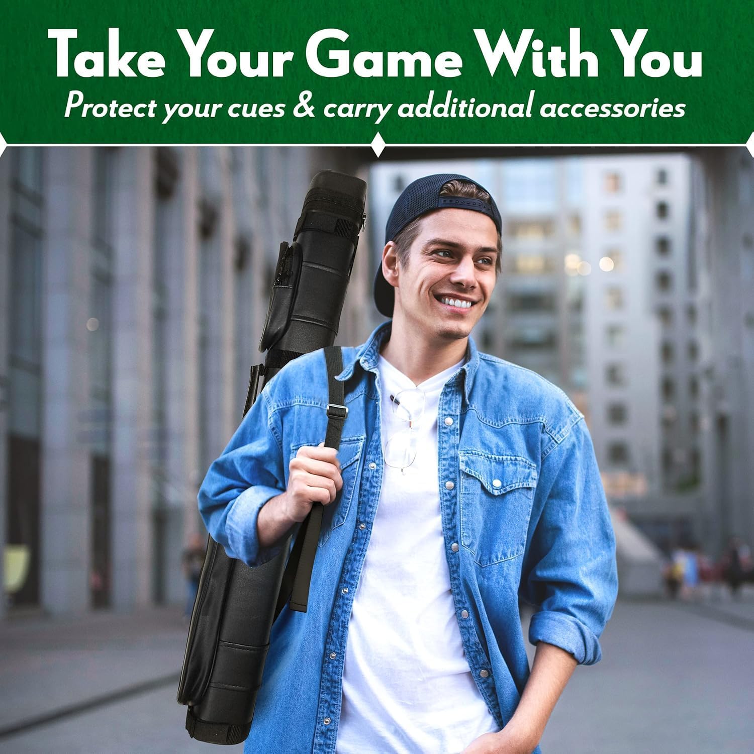 ISZY Billiards Hard Pool Cue Stick Carrying Case