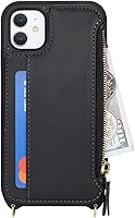 Vista 104 de Cavor for iPhone 11 Wallet Case with Card Slots Holder,Premium PU Leather Kickstand Feature Case [Wrist Strap] Double Magnetic Clasp Shockproof Flip