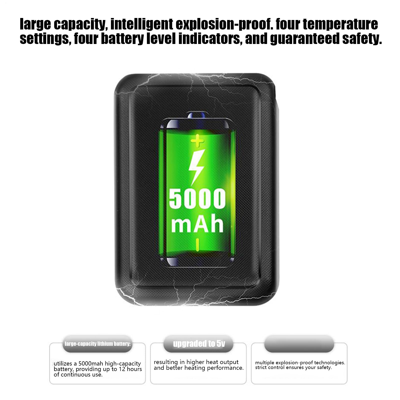 Pantofole riscaldate ricaricabili | 5000 mAh 4 livelli elettrici scaldapiedi pantofole 25,4 cm morbide | Funzionamento a batteria Indoor Home Office Winter Shoes | Soggiorno camera da letto quotidiano