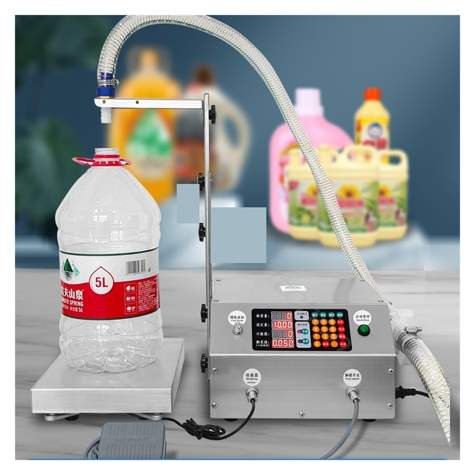 Riempitrice Macchine for l'imbottigliamento di olio commestibile lubrificante for pasta di sesamo liquido viscoso completamente automatico Macchina di rifornimento liquida commerciale Garantire un rap