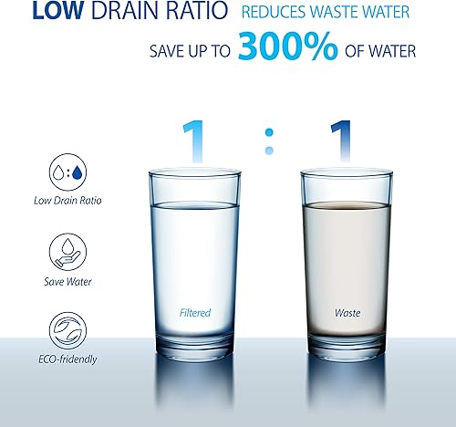 Miniatura 2 de APEC Water Systems Essence ROES-100 Sistema de filtro de agua potable de ósmosis inversa de 5 etapas, 100 GPD, dispensación rápida, 11 puro para