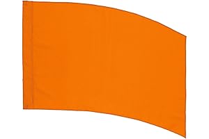 DSI Color Guard Practice Flag (PCS): Orange Curved Rectangle