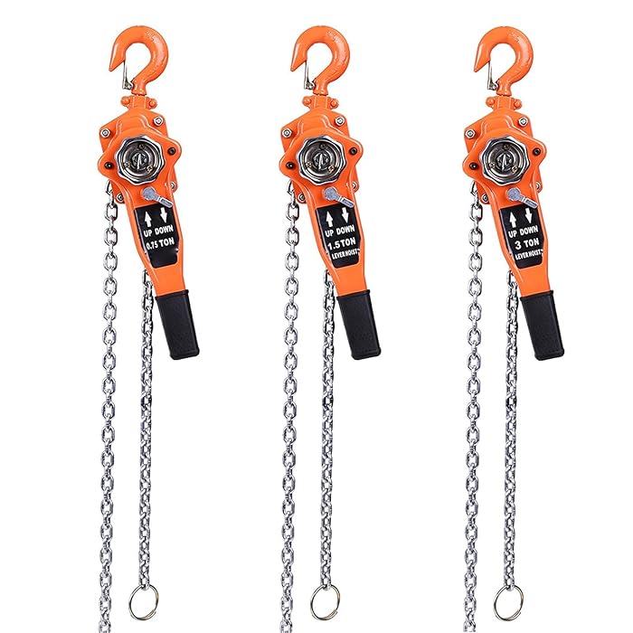 Buy Electric Winch 0.75t Orange Color Chain Block Hoist Ratchet Hoist